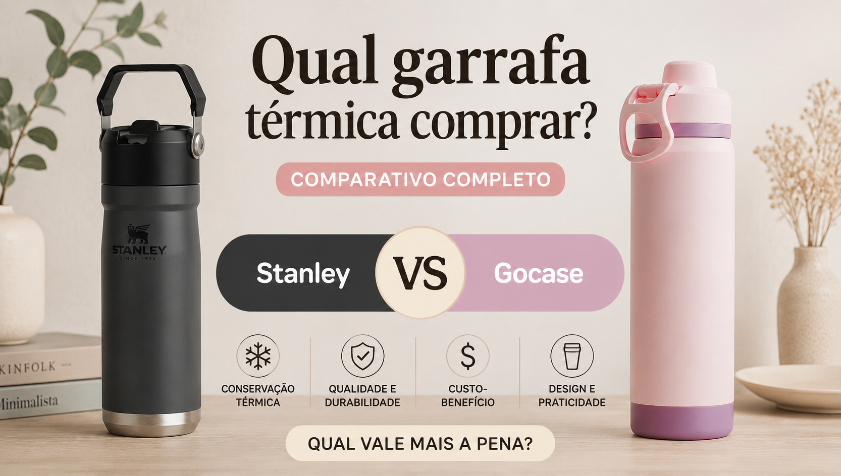 Stanley X Gocase: qual garrafa térmica comprar?